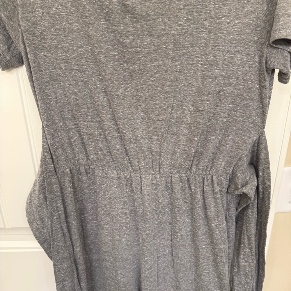 Gray Short Sleeve Dress